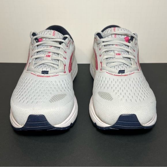 Womens BROOKS Addiction GTS 15 Gray Running Shoes / Size 10.5 Medium - Picture 2 of 9